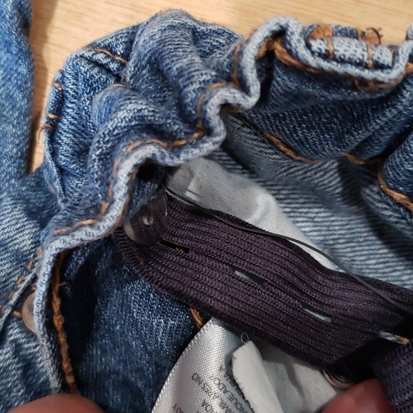 𝅺rustic Blue Distressed Jeans - Picture 6 of 7